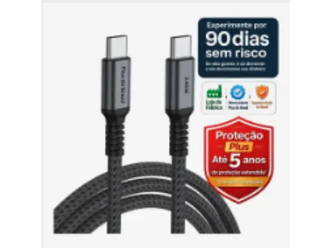 Cabo USB-C Duplo 240W com Chip E-Marker (2 Metros)