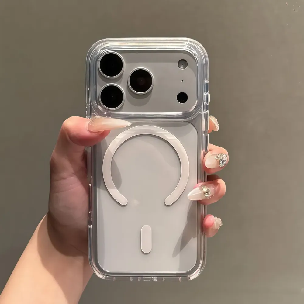 Capa Magnética Transparente para iPhone com MagSafe