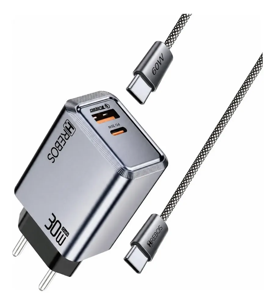 Carregador Turbo 30W USB-C para Smartphones
