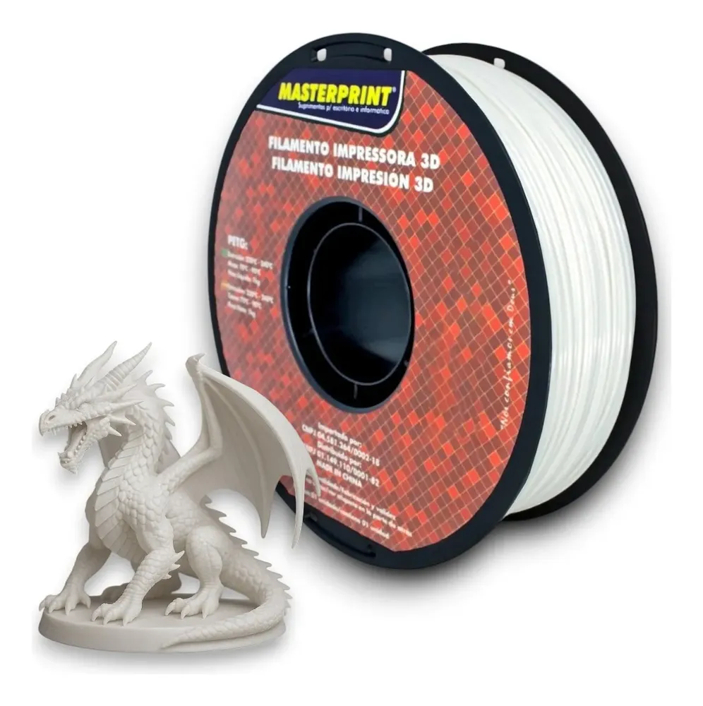 Filamento Masterprint PETG 1.75mm 1kg para Impressora 3D