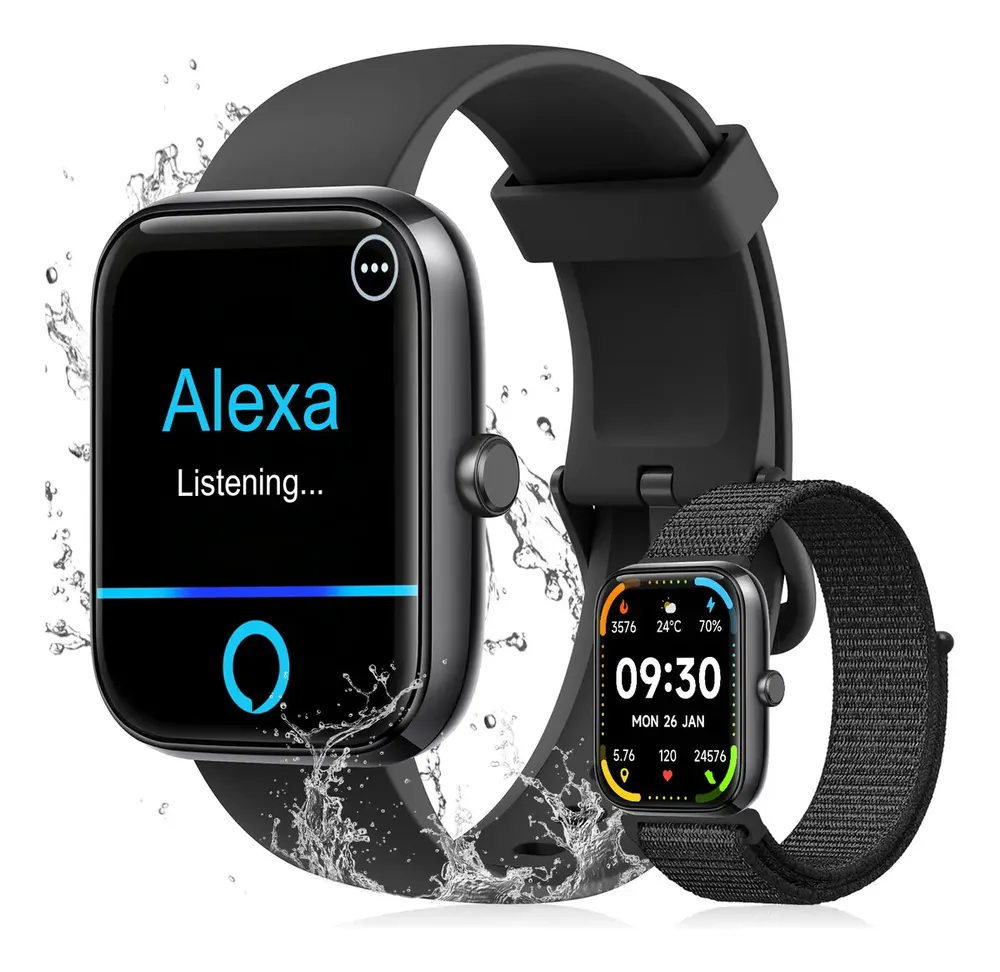 Smartwatch Novante com Alexa Integrada e Chamadas
